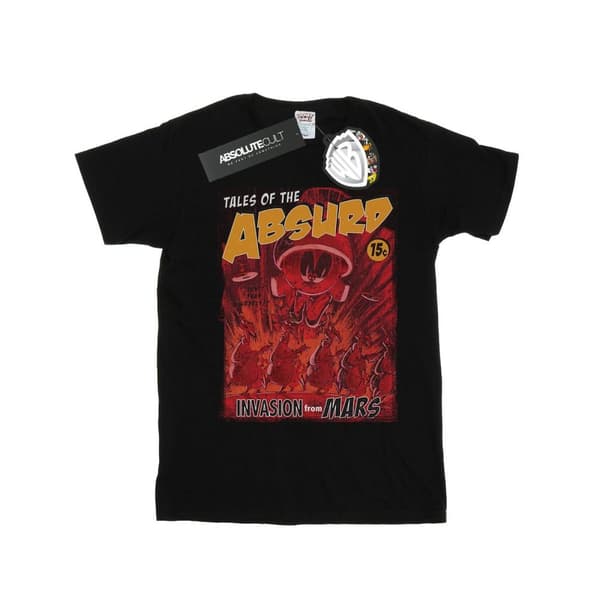 Looney Tunes T-shirt för pojkar - Invasion From Mars Black 7-8 Years