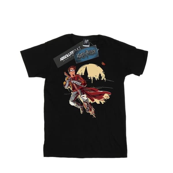 Harry Potter Mens Quidditch Seeeker T-Shirt Black 3XL