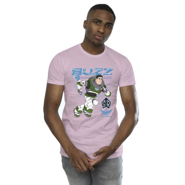Disney Mens Lightyear Buzz Run To Action T-Shirt