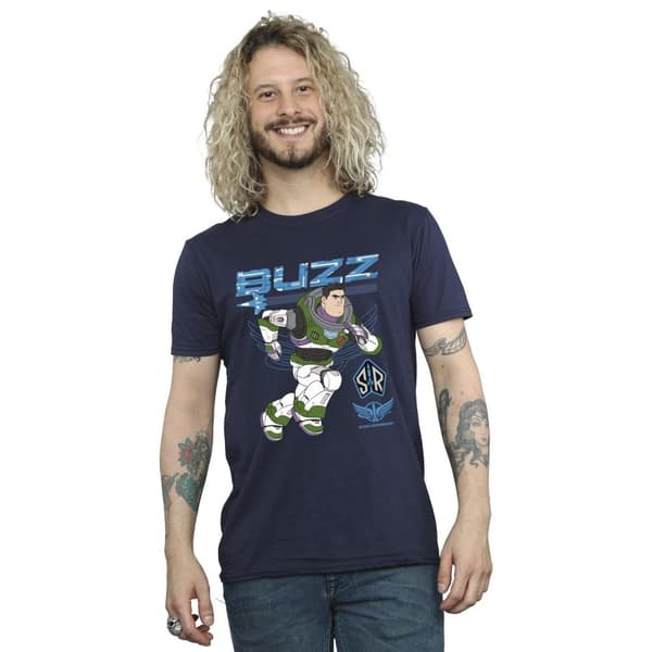 Disney Mens Lightyear Buzz Run To Action T-Shirt
