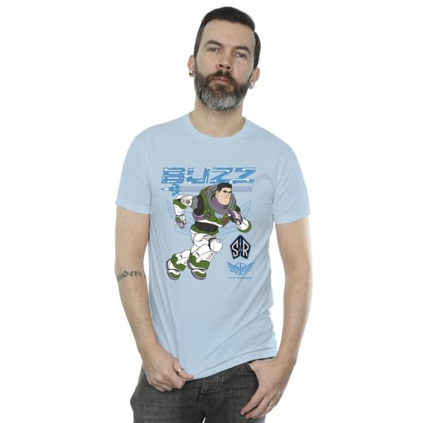 Disney Mens Lightyear Buzz Run To Action T-Shirt