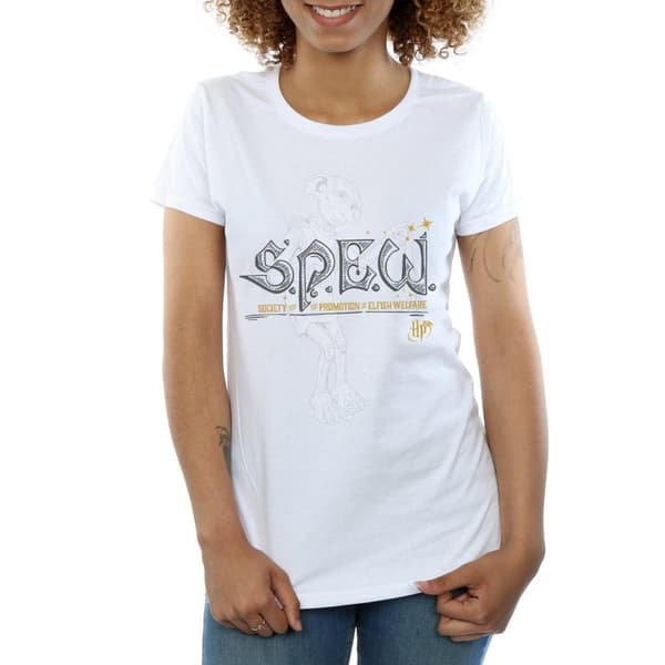 Harry Potter Womens/Ladies Dobby Elfish Welfare Cotton T-Shirt