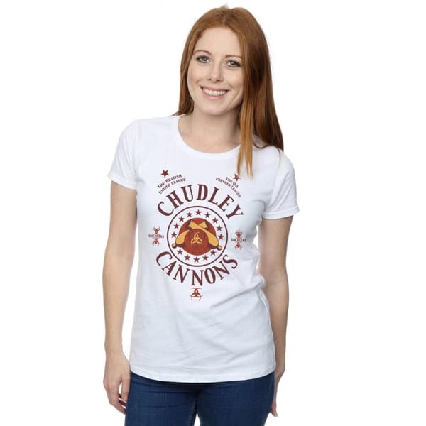 Harry Potter Womens/Ladies Chudley Cannons Logo Cotton T-Shirt