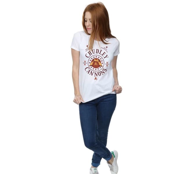 Harry Potter Womens/Ladies Chudley Cannons Logo Cotton T-Shirt