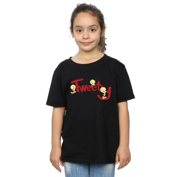Looney Tunes Girls Tweety Trio Cotton T-Shirt
