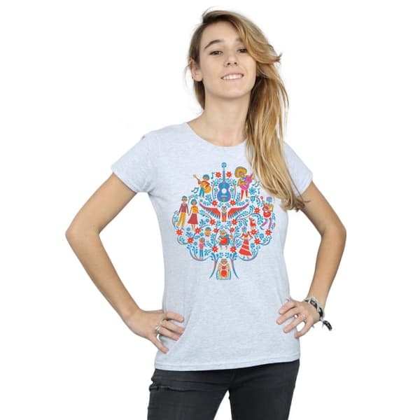 Disney T-shirt i bomull med Coco-trädmönster - dam/dam