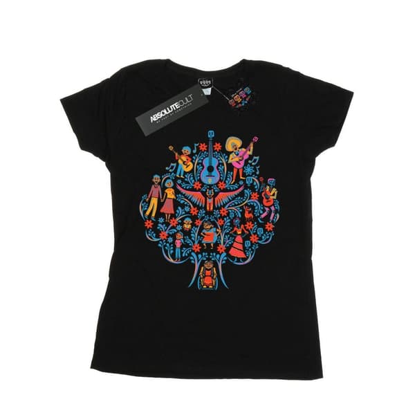 Disney T-shirt i bomull med Coco-trädmönster - dam/dam