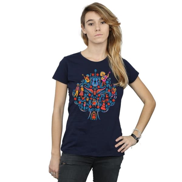 Disney T-shirt i bomull med Coco-trädmönster - dam/dam