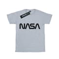 Miniatyrbild 1 av 5: NASA T-shirt i bomull med modern logotyp för flickor
