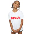 Miniatyrbillede 2 af 5: NASA Girls Modern Logo Cotton T-Shirt