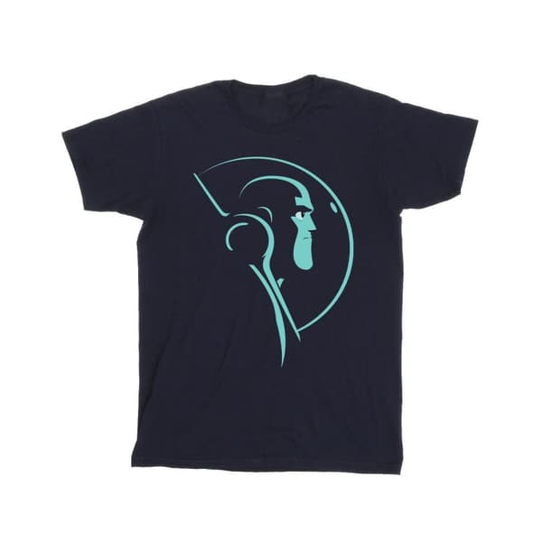Disney Mens Lightyear Space Helmet Stare T-Shirt Navy Blue 4XL