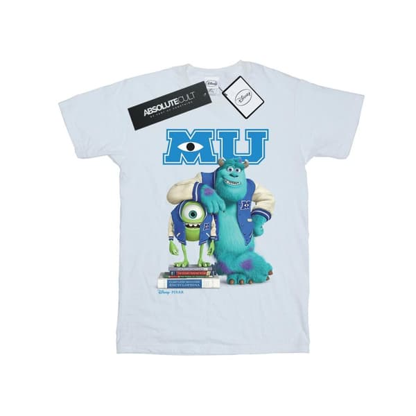 Disney T-shirt i bomull med affisch från Monsters University för flickor