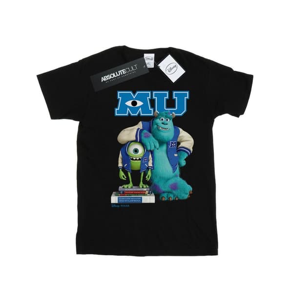 Disney T-shirt i bomull med affisch från Monsters University för flickor