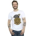 Miniatyrbild 2 av 3: Harry Potter Hufflepuff Sketch Crest T-shirt för herrar