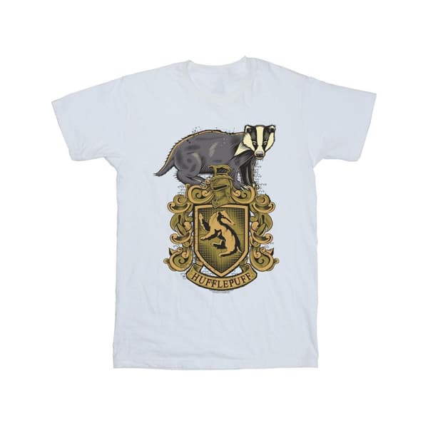 Harry Potter Hufflepuff Sketch Crest T-shirt för herrar