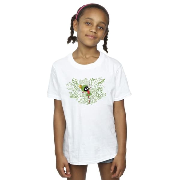 Looney Tunes ACME Doodles Marvin Martian t-shirt i bomull för flickor