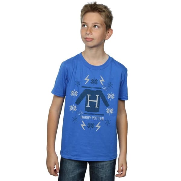 Harry Potter Boys Christmas Knit T-Shirt