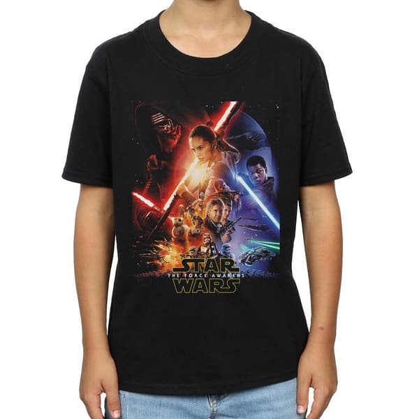Star Wars T-shirt med Force Awakens-affisch för pojkar