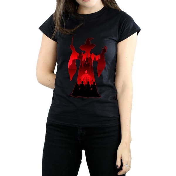 Harry Potter Womens/Ladies Minerva McGonagall Silhouette Cotton T-Shirt