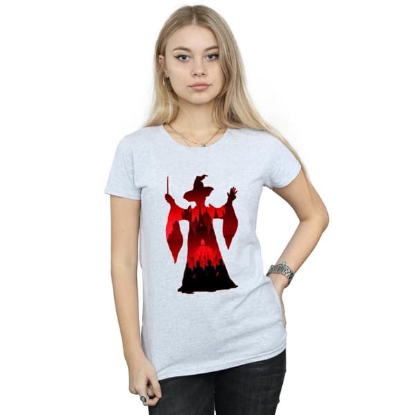 Harry Potter Dam/Minerva McGonagall Silhuett T-shirt i bomull