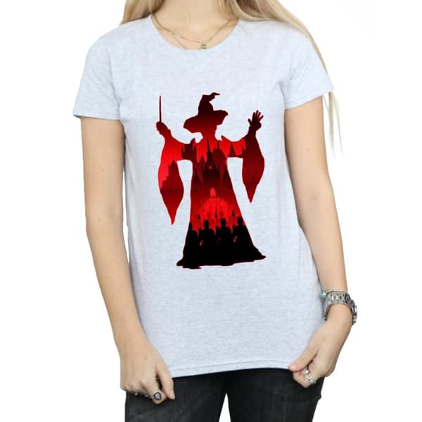 Harry Potter Dam/Minerva McGonagall Silhuett T-shirt i bomull
