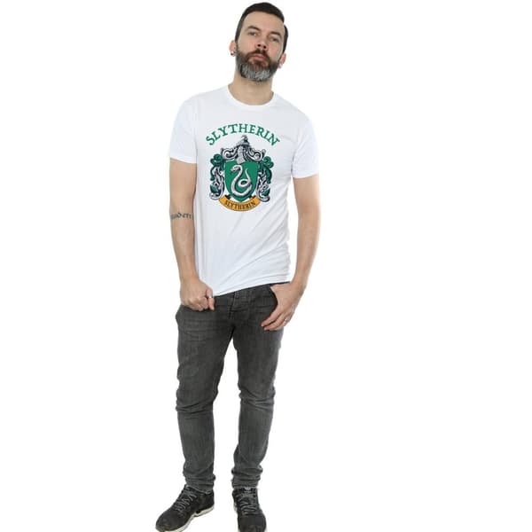 Harry Potter Mens Slytherin Crest T-Shirt