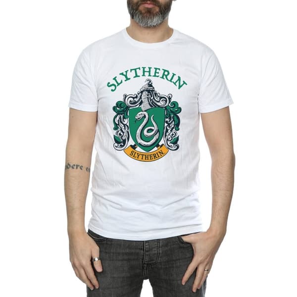 Harry Potter Mens Slytherin Crest T-Shirt