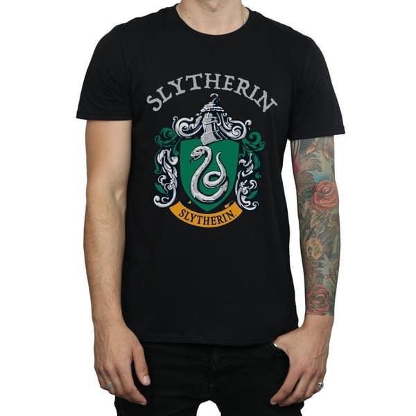 Harry Potter Mens Slytherin Crest T-Shirt