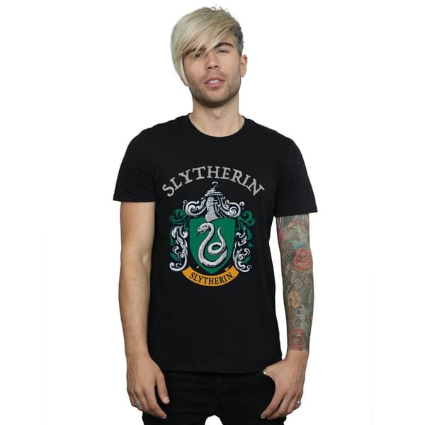 Harry Potter Mens Slytherin Crest T-Shirt