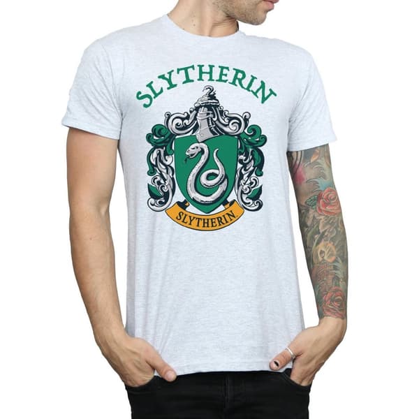 Harry Potter Mens Slytherin Crest T-Shirt