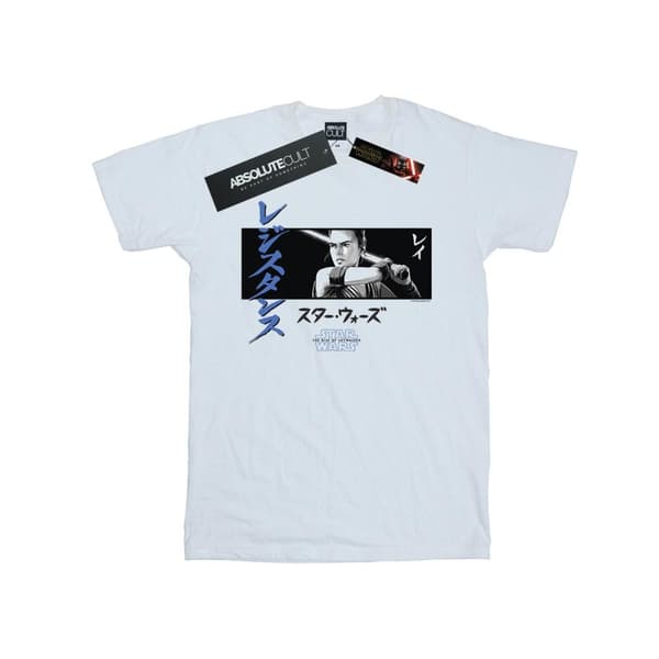 Star Wars: The Rise of Skywalker Pojkar Star Wars The Rise Of Skywalker Rey Katakana Art Stripe T-shirt