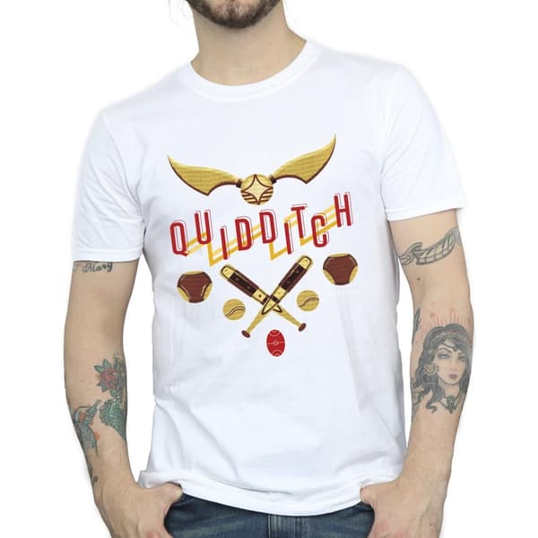 Harry Potter Mens Quidditch Golden Snitch T-Shirt