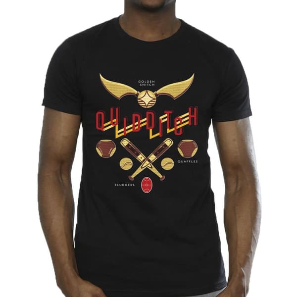 Harry Potter Mens Quidditch Golden Snitch T-Shirt
