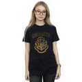 Miniatyrbilde 2 av 3: Harry Potter Womens/Ladies Varsity Style Crest Cotton Boyfriend T-Shirt
