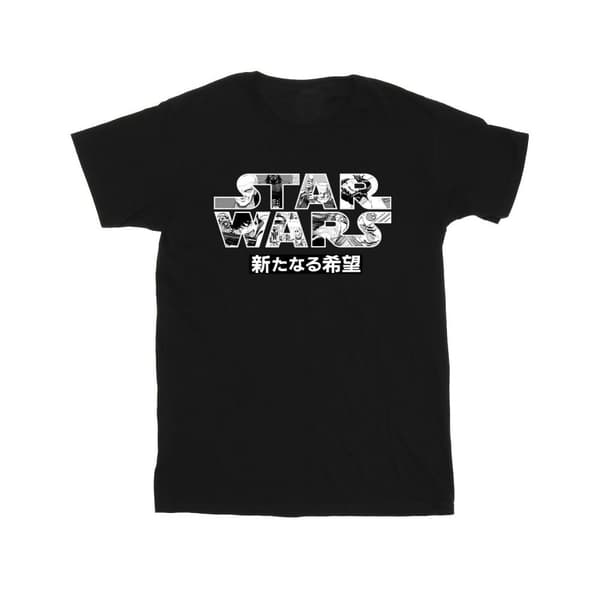 Star Wars T-shirt med japansk logo til mænd