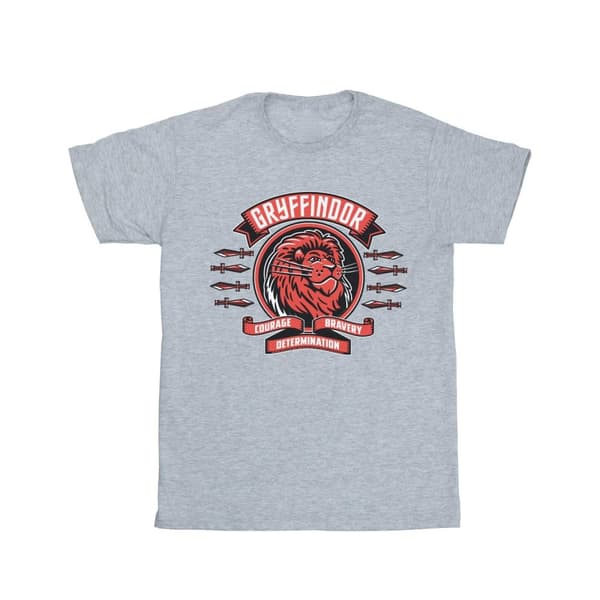 Harry Potter Girls Gryffindor Toon Crest Cotton T-Shirt