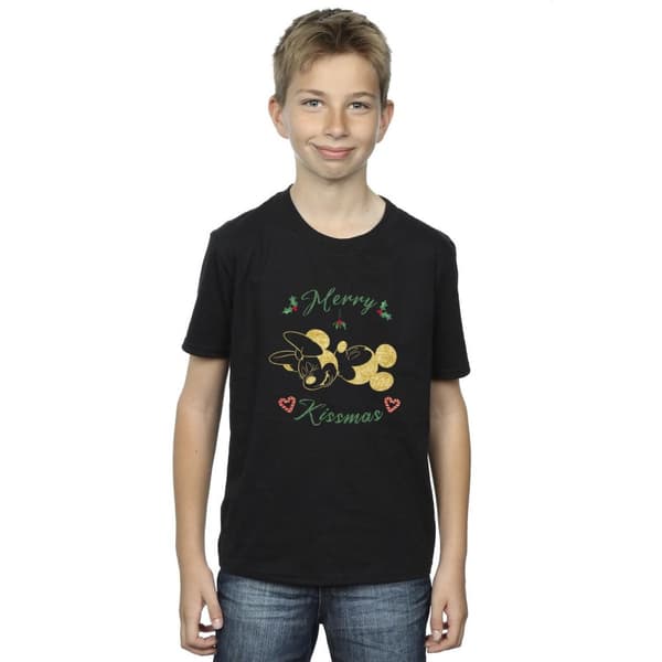 Disney Boys Mickey Mouse Merry Kissmas T-Shirt