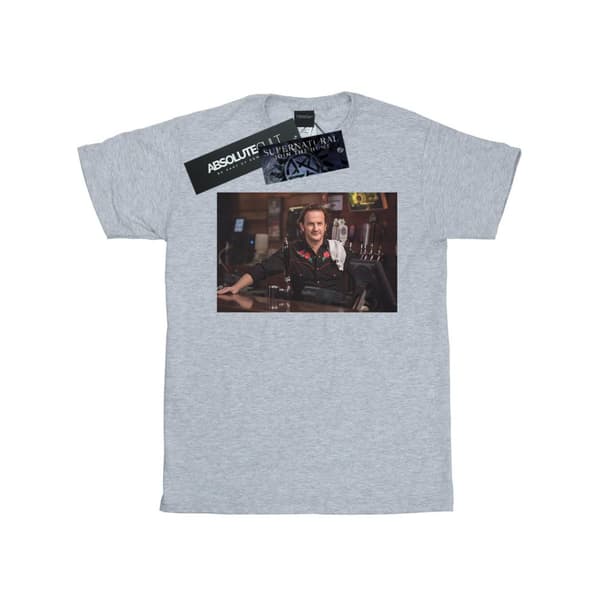 Supernatural Womens/Ladies Gabriel´s Bar Cotton Boyfriend T-Shirt