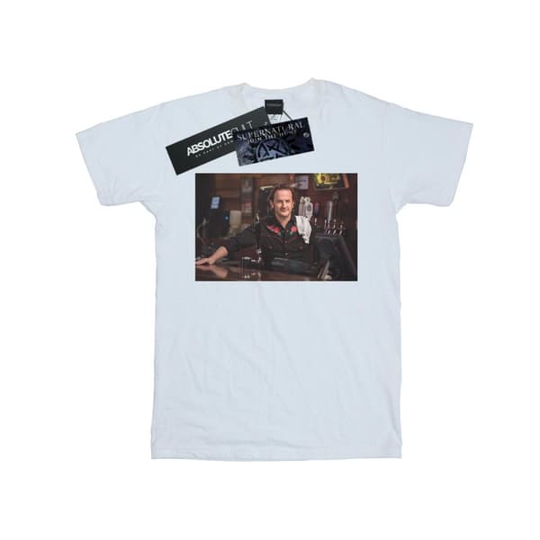 Supernatural Womens/Ladies Gabriel´s Bar Cotton Boyfriend T-Shirt