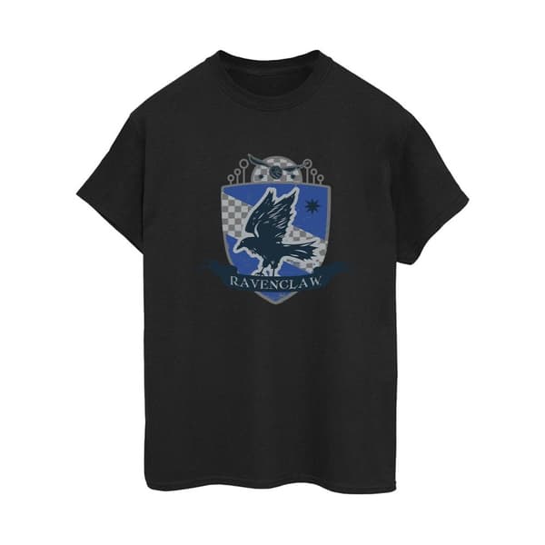 Harry Potter Womens/Ladies Ravenclaw Chest Badge Cotton Boyfriend T-Shirt