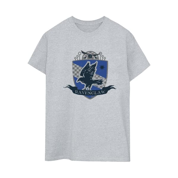 Harry Potter Womens/Ladies Ravenclaw Chest Badge Cotton Boyfriend T-Shirt