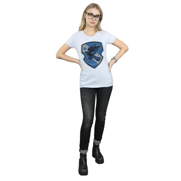 Harry Potter Womens/Ladies Ravenclaw Crest Flat Cotton T-Shirt