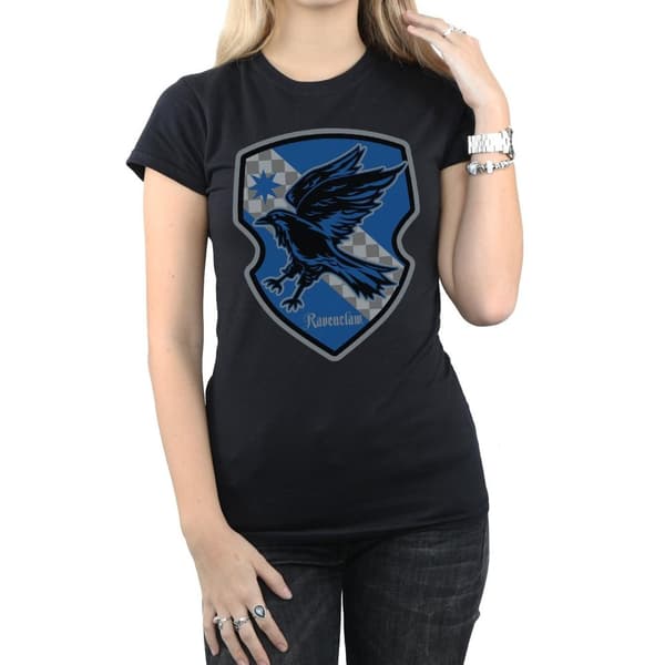 Harry Potter Dam/Tjej Ravenclaw Crest Flat T-shirt i bomull