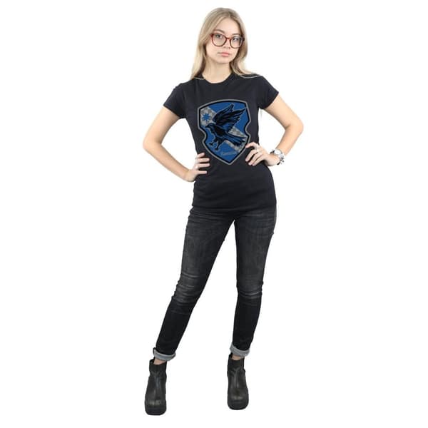Harry Potter Dam/Tjej Ravenclaw Crest Flat T-shirt i bomull