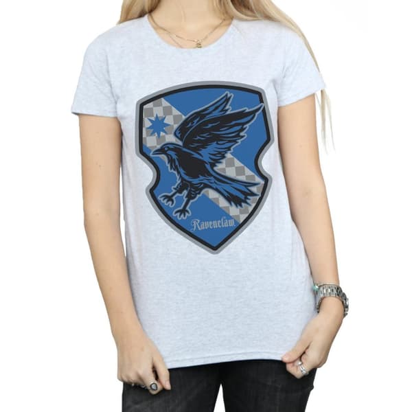 Harry Potter Womens/Ladies Ravenclaw Crest Flat Cotton T-Shirt