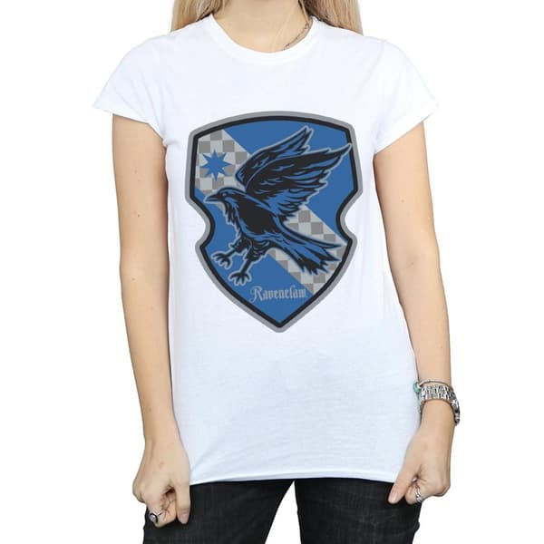 Harry Potter Womens/Ladies Ravenclaw Crest Flat Cotton T-Shirt