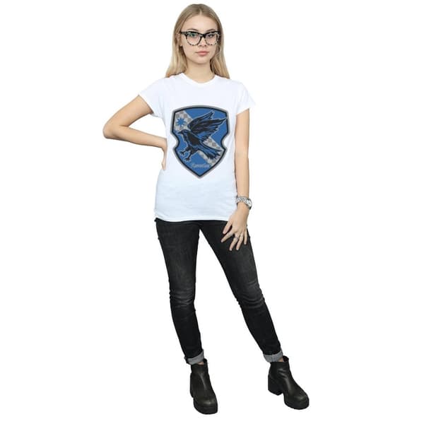 Harry Potter Womens/Ladies Ravenclaw Crest Flat Cotton T-Shirt