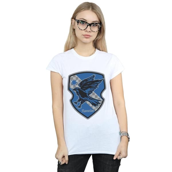 Harry Potter Womens/Ladies Ravenclaw Crest Flat Cotton T-Shirt