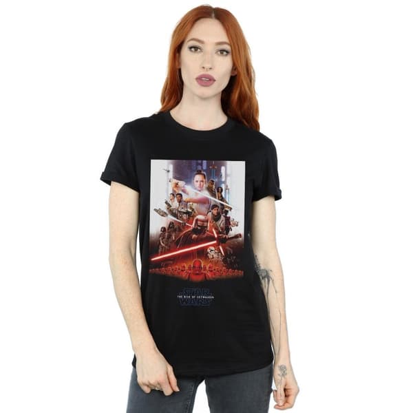 Star Wars: The Rise of Skywalker Womens/Ladies Star Wars The Rise Of Skywalker Poster Cotton Boyfriend T-Shirt