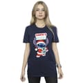Pikkukuva 2 / 3: Disney Womens/Ladies Lilo & Stitch Santa´s Here Cotton Boyfriend T-Shirt